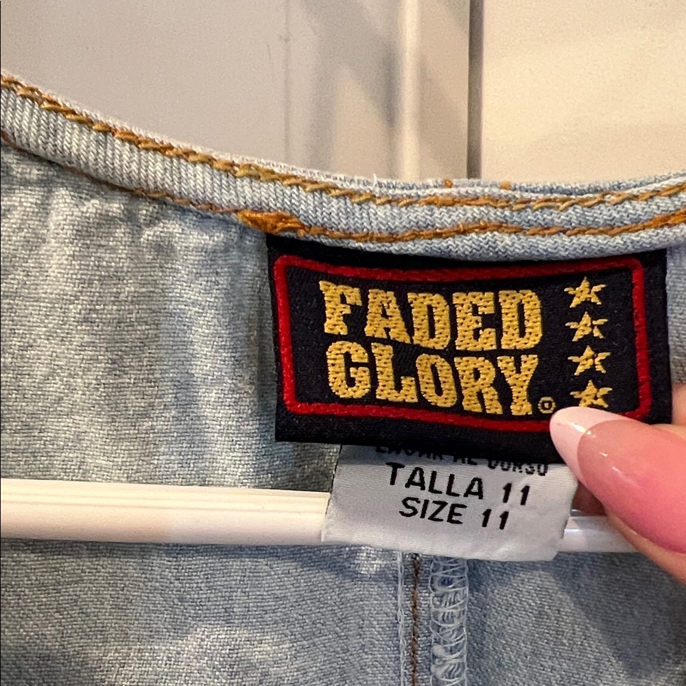 Faded Glory Light Blue Denim Sleeveless Dress - Picture 3 of 4